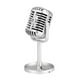 thumbnail image 2 of Clásico Retro Estilo Vintage Micrófono Prop Fotografía Accesorios Old Mic Silver, 2 of 3