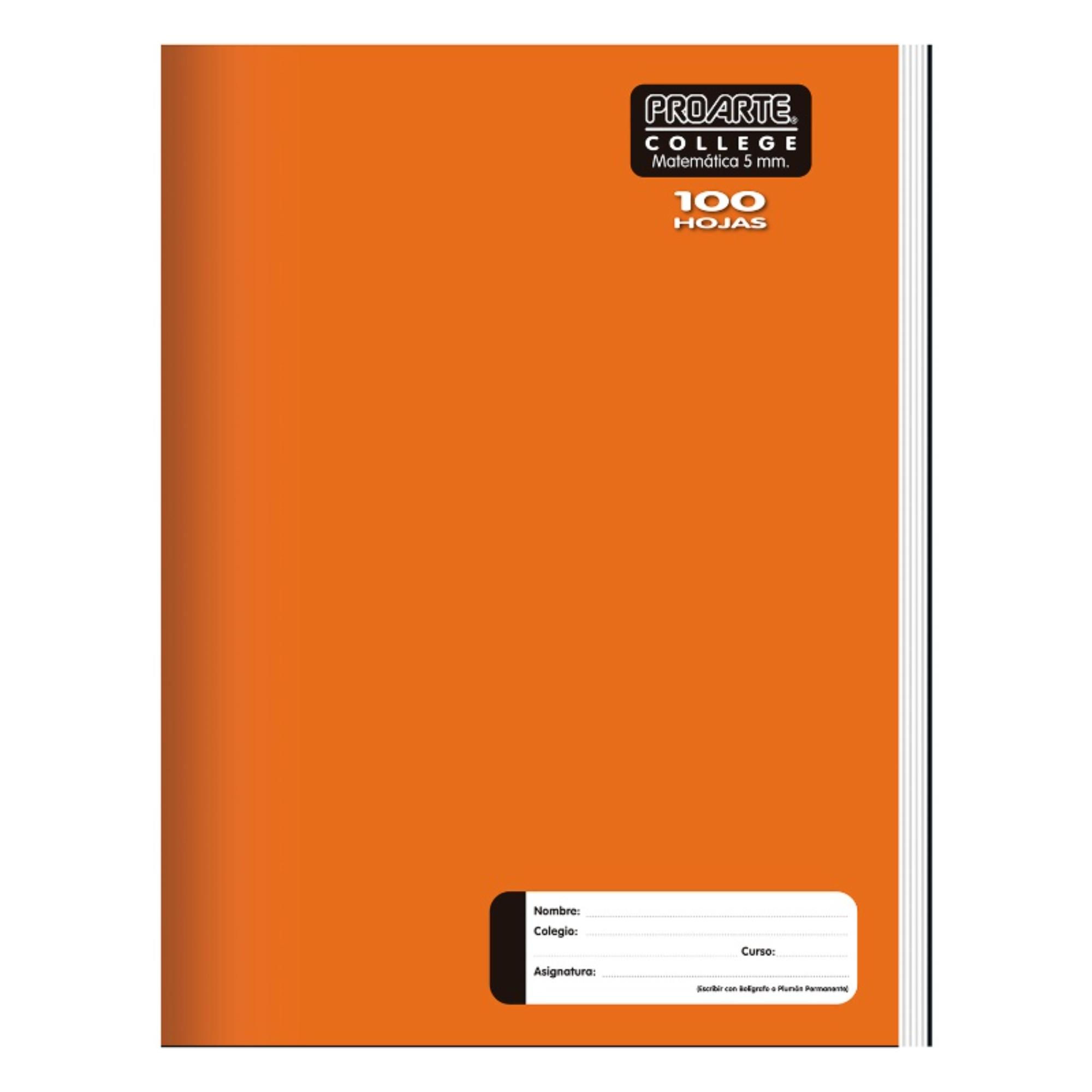 Cuaderno College 5mm/ Producto Surtido Proarte