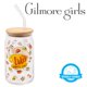 thumbnail image 4 of Vaso de vidrio Silver Buffalo Luke's Diner 473 ml con tapa de bambú, 4 of 5