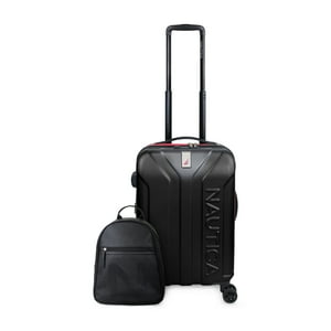 Nautica - Pack Maleta Cabina S (10 Kg) Prime Negro + Mochila Malik Negro