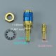 thumbnail image 2 of Conector de manguera RIVERWELD colores rojo, azul y dorado, 2 of 5