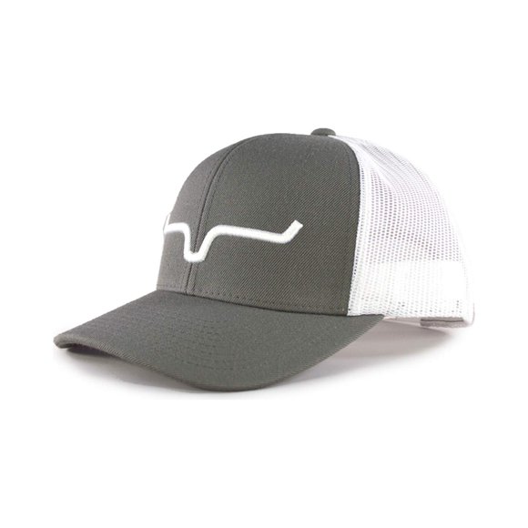 GORRA Kimes Ranch Talla Única Carbón/Blanco con Cuernos 3D