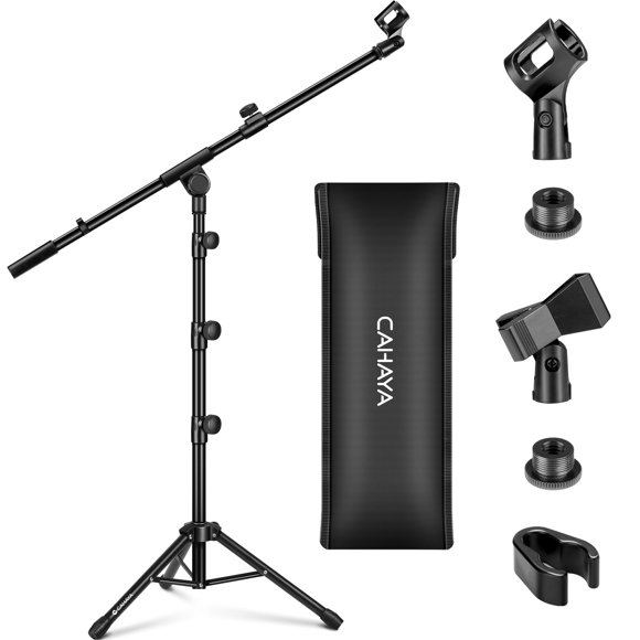 Soporte para micrófono CAHAYA, trípode, brazo ajustable en altura