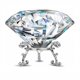 thumbnail image 1 of Escultura Adwikoso Diamante de Cristal 100 mm con Soporte, 1 of 6