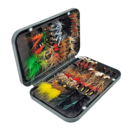 Boîte De Mouches Sèches BestCity – Plus De 50 Mouches Pour Truite – Tailles 8 à 16