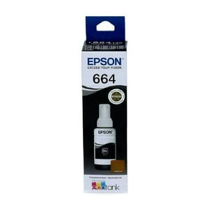 Botella Tinta Epson T664 Original Negro