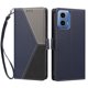 thumbnail image 3 of Funda Cartera para Motorola Moto G34 con Cierre Magnético, Tricolor, Azul Oscuro, 3 of 6