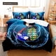 thumbnail image 1 of x2355 Bed Sheets Demon Slayer Bedding Set Anime Duvet Cover Pillowcases Twin Full Size Boys Girls Boys Gift Home Decor 3-Piece Bedding Set (1 Duvet Cover + 2 Pillow Shams) nj2355, 1 of 5