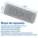 thumbnail image 2 of Paño Trapero Repuesto De Mopa De Microfibra Limpieza 40x15cm, 2 of 6