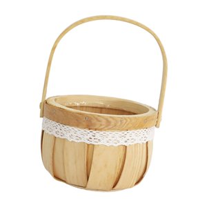 Bothyi - Cesta De Almacenamiento Hecha A Mano Cestas Rústicas De Niña De Flores Para Decoración De Fiesta Calabaza