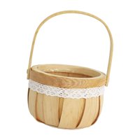 Bothyi - Cesta De Almacenamiento Hecha A Mano Cestas Rústicas De Niña De Flores Para Decoración De Fiesta Calabaza