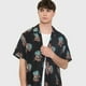 thumbnail image 3 of Guayabera Hombre Viscosa Poli Gris Oscuro Corona, 3 of 5