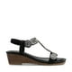 thumbnail image 1 of Sandalias Pilar Negro Weide, 1 of 8