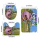 thumbnail image 3 of Mia y Codie Juego de 3 alfombras de baño de coral fleece: tapete de baño + alfombra de inodoro en forma de U + funda de tapa de inodoro en forma de O, 3 of 6