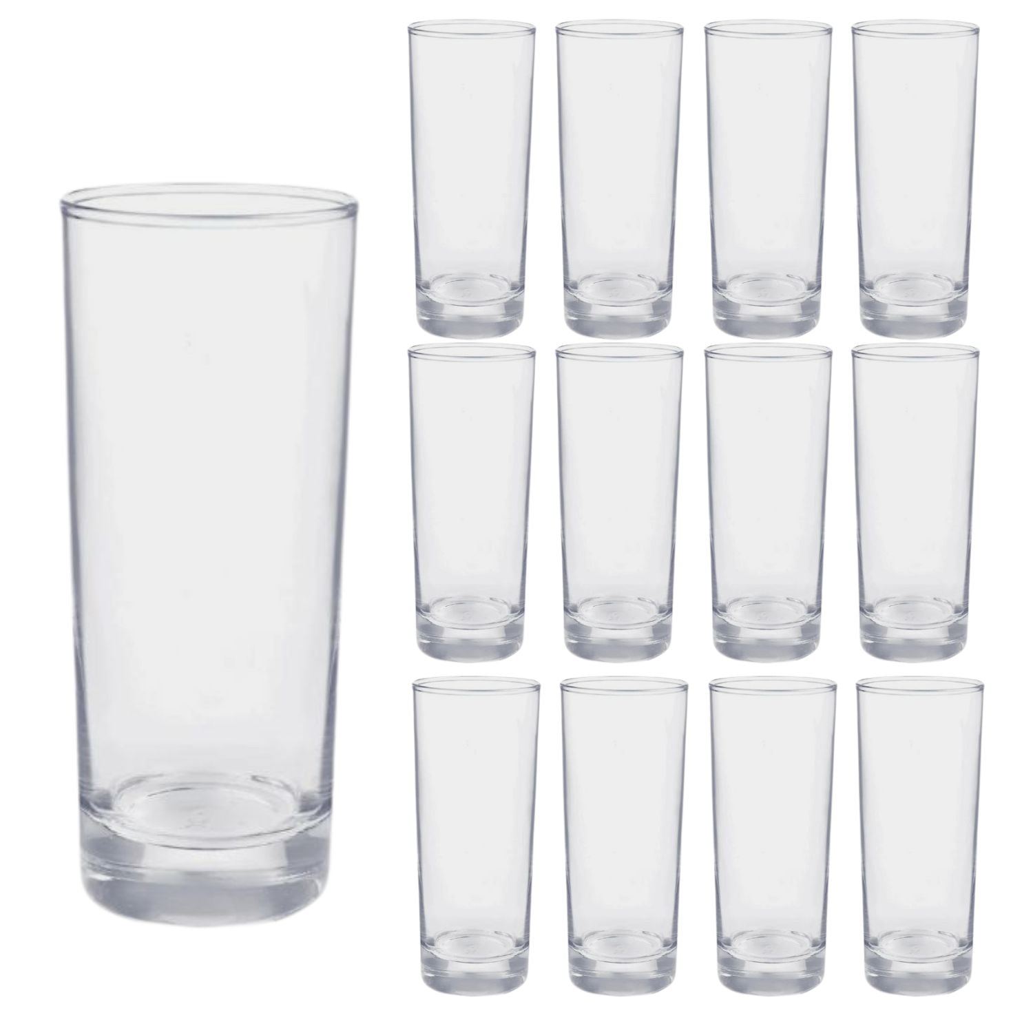 Disparo - Set 12 Vasos Lexington Largos Cristar 334 Ml