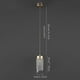 thumbnail image 3 of Lampara Colgante Moderna Pantalla LED Acrilico Lau, 3 of 3