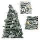 thumbnail image 2 of Árbol De Pascua Premium 2.10 M Pino De Navidad Plegable Nevado Adornos, 2 of 8
