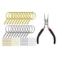 thumbnail image 4 of 221x Llaveros Divididos DIY Con Juego De Cadena Para Accesorios De Llavero Oro Plata, 4 of 5