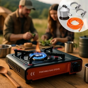 Line - Cocina Portátil Cocinilla Camping + Kit De Instalación
