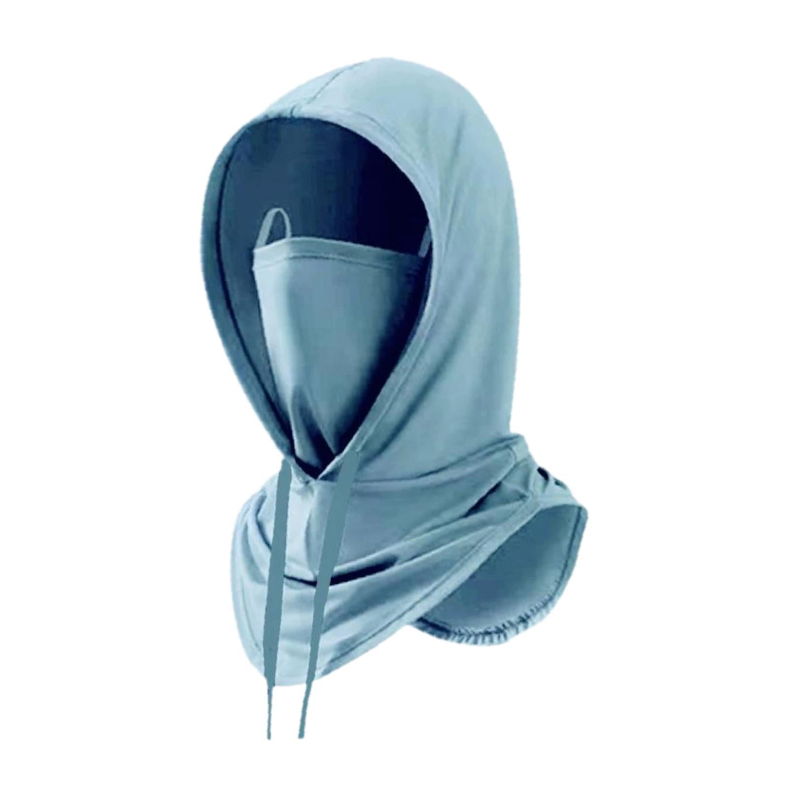 Magideal - Máscara De Protección Solar Mascarilla De Cubierta De Cuello Transpirable Cómodo Bufanda De Polaina De Cuello Transpirable Para Acampar Deportes Azul