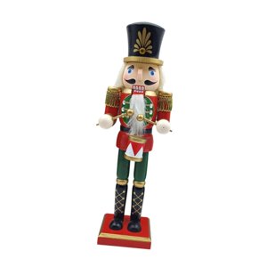 Magideal - Figura Decorativa De Cascanueces De Madera, Títere, Artesanía De Escritorio, Decoración Navideña, Estatua Para Chimenea, Hogar, Vacaciones, Cumpleaños Estilo D