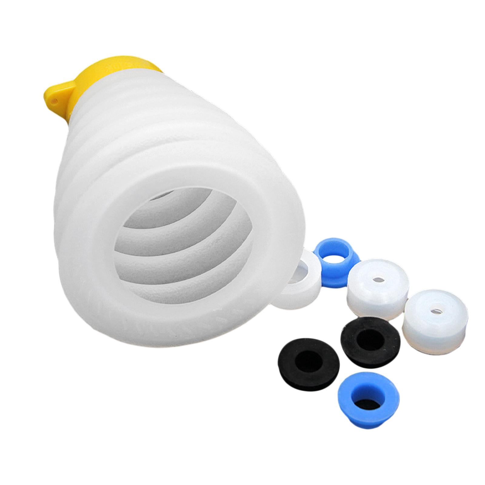 Colector De Polvo Para Taladro – Funda De Silicona Expandible Para Varias Brocas, 150 Mm, Color Amarillo/blanco