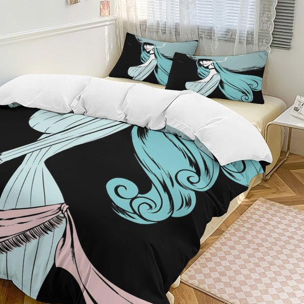 Charlotte Amande Bed Duvet Cover Funny Anime Cartoon Bedding Sets Lightweight 3 Piece Comforter Sets