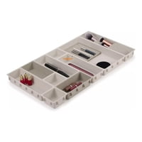 Genérico - Organizador Maquillaje Cajón 12 Compartimentos Color Crema