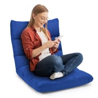 Silla De Suelo Costway, Plegable, Para Videojuegos, 14 Posiciones, Color Azul