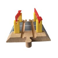 Bothyi - Accesorios De Vía De Tren De Madera Para Niñas Y Niños De Más De 3 Años, Paso A Nivel