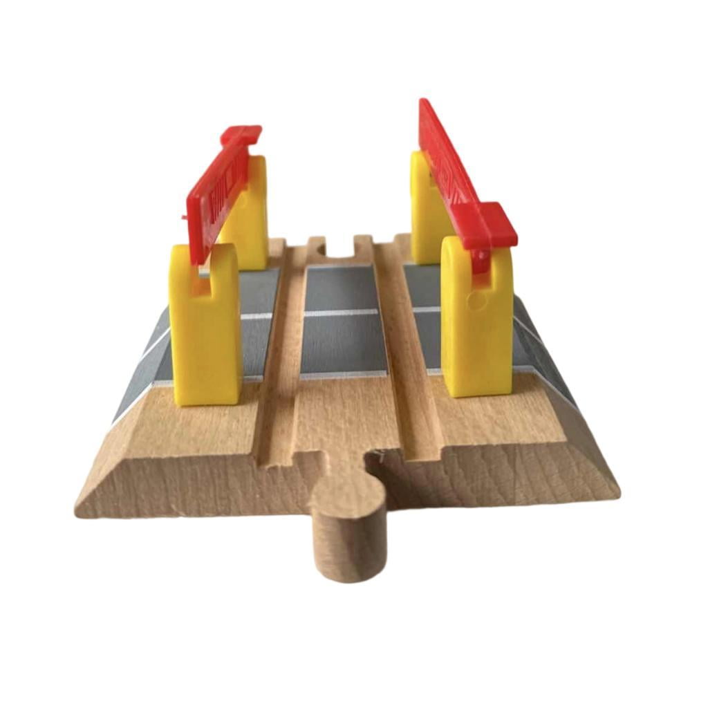 Bothyi - Accesorios De Vía De Tren De Madera Para Niñas Y Niños De Más De 3 Años, Paso A Nivel