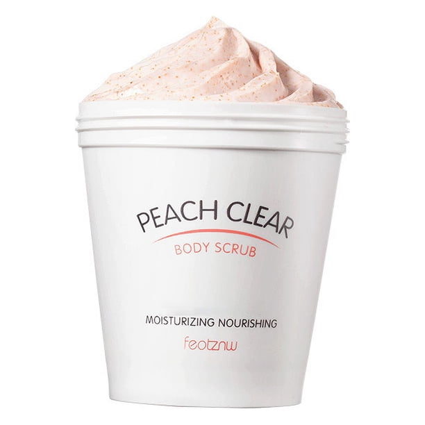 Gentle Exfoliating Scrub: Nicotinamide Ice Cream Peach Body Scrub for Pimple-Free, Deep Cleansing Skin Care for Women & Men