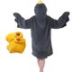 thumbnail image 1 of Sudadera Manta LOWEMN Ganso Oversize Cálida Gris Oscuro L, 1 of 6