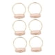 thumbnail image 5 of 6x Central Floral Hoop Piece With Wood Stand Wedding Wedding For Party Festival Dia 10cm, 5 of 5