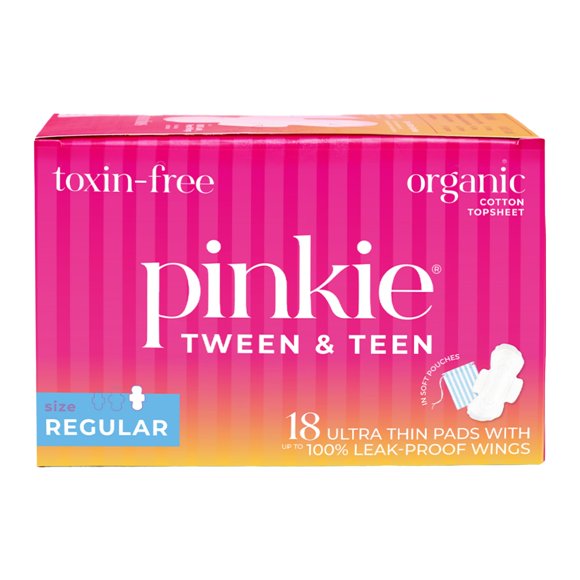 Almohadillas Period Starter de algodón orgánico Pinkie para adolescentes y adolescentes