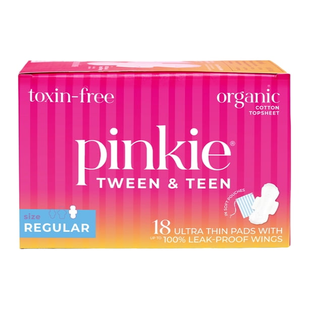 Almohadillas Period Starter de algodón orgánico Pinkie para adolescentes y adolescentes