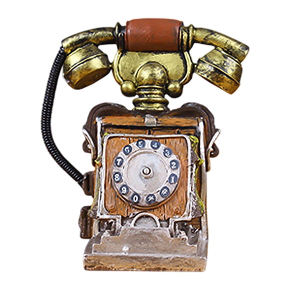 Teléfono Rotatorio Vintage De Resina, Grande Y Creativo, Para Cafetería, Bar Y Tienda, Modelo E01