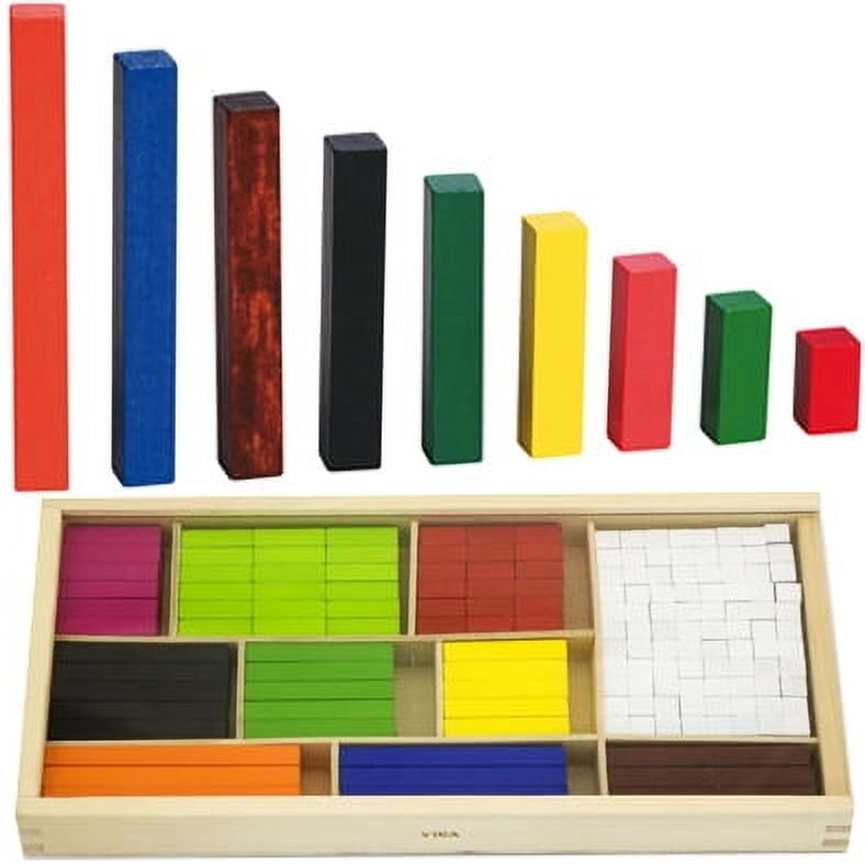 Viga - Juego Madera Didactico Barras Matematicas