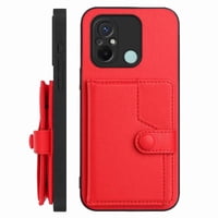 Foxdock Funda Para Xiaomi Redmi 12C Con Bloqueo Rfid - Diseño Elegante Con Cierre De Botón