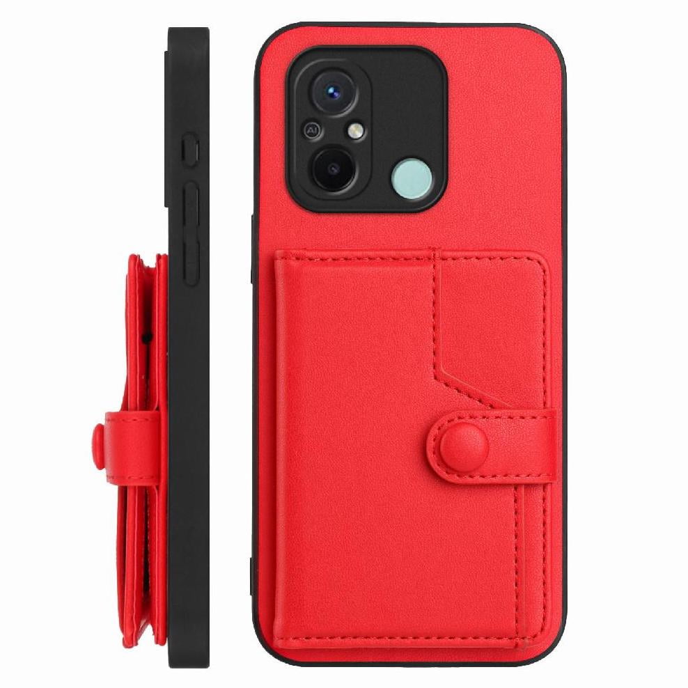 Foxdock Funda Para Xiaomi Redmi 12c Con Bloqueo Rfid - Diseño Elegante Con Cierre De Botón