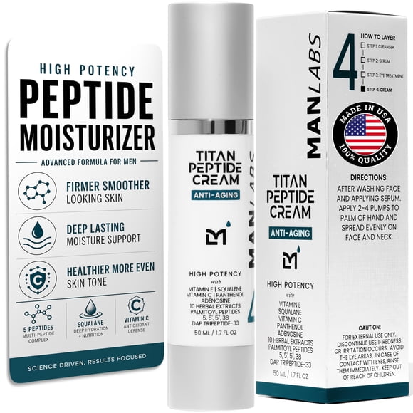 Crema Facial Titan Peptide Anti-Edad para Hombre Man Labs 50 ml