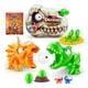 thumbnail image 2 of Set de batalla SMASHERS mini T Rex Dino Island Verde, 2 of 4