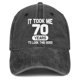 thumbnail image 1 of Gorra Traqueu 55-60 cm Algodón Lavado 70.º Cumpleaños, 1 of 7