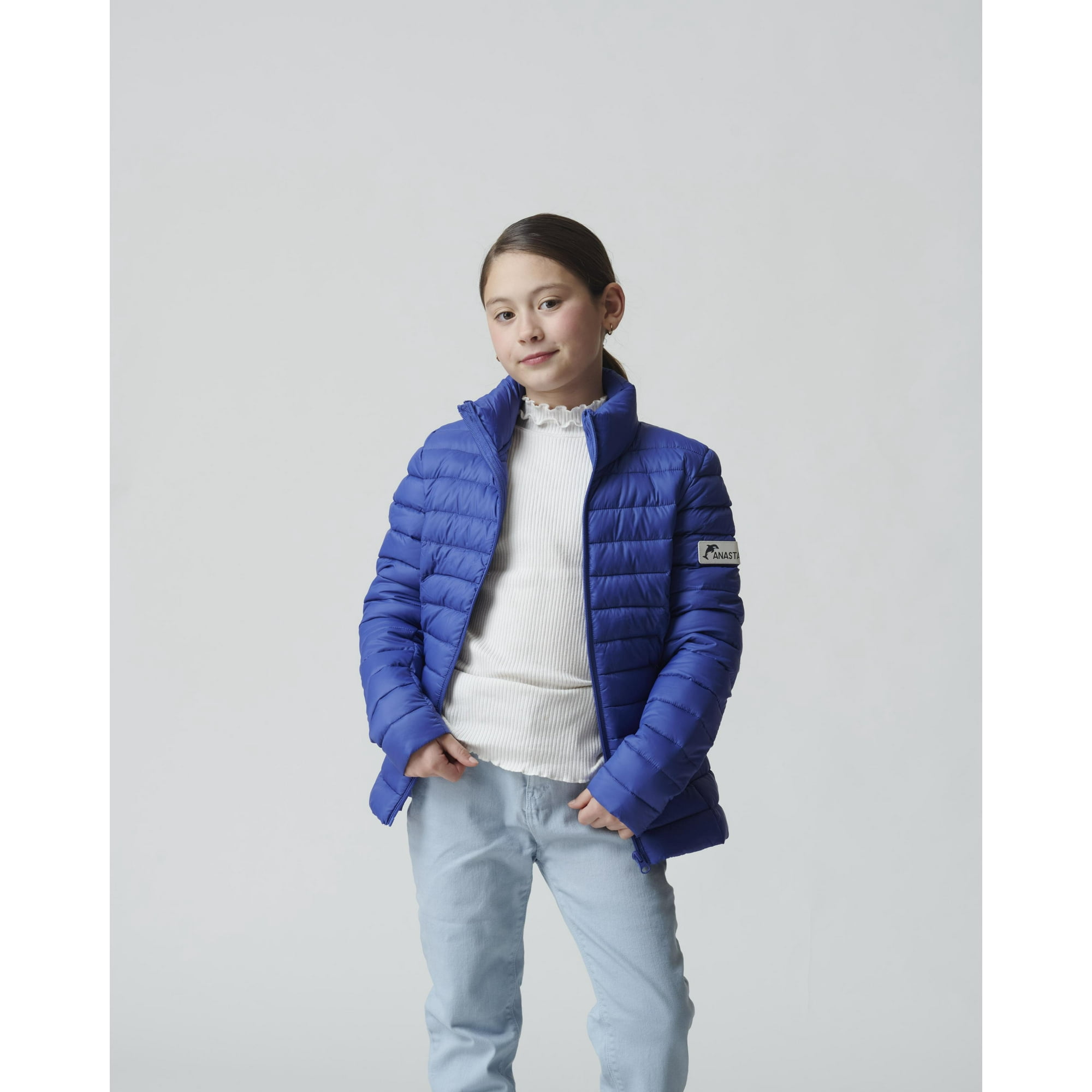 Anastaze - Parka Pluma Color Azul - 8 A 10 Años