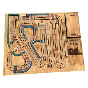 Magideal - Adorno De Madera, Juego De Mesa De Cribbage De Madera, Juego Multifuncional, Divertido, Clásico, Regalo, Juegos De Bar Nocturno, Juego De Entretenimie