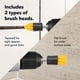 thumbnail image 4 of 4pcs Drill Brush Attachment Set - 2 Tapered & 2 Flat - All Purpose Detail Brush Attachments For Cordless Drill - Tile & Grout Drill Brush Set - Drill Attachments For Cleaning, 5/8”L Bristles, 4 of 4