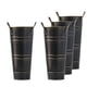 thumbnail image 1 of 4 Piezas De Macetas Suculentas De Cubo Floral Francés Para Escritorio Interior Exterior Balcón Negro, 1 of 3