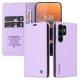 thumbnail image 1 of Funda Billetera de Cuero para Samsung Galaxy S23 Ultra con Tarjetero y Soporte - Tapa Magnética Morado, 1 of 6