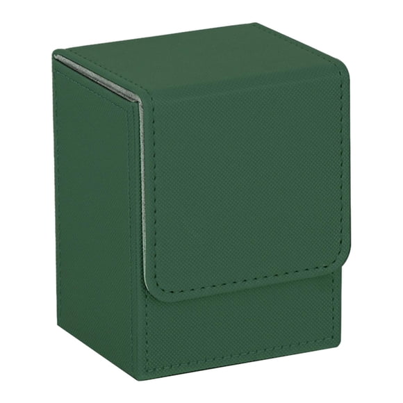 Caja De Baraja De Cartas Coleccionables Caja De Almacenamiento De Cartas Con Funda Caja De Almacenamiento De Barajas De Cartas Verde