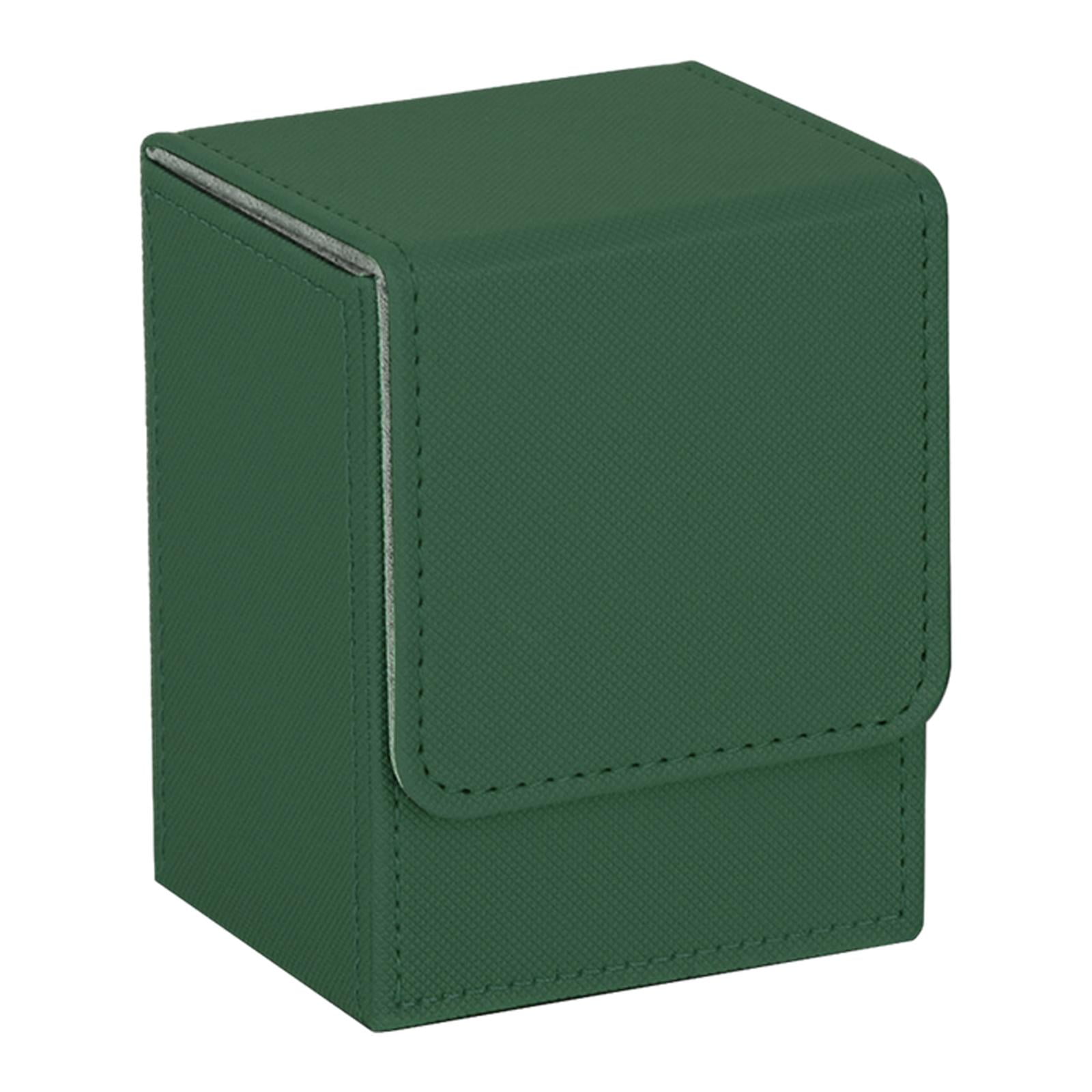 Bothyi - Caja De Baraja De Cartas Coleccionables Caja De Almacenamiento De Cartas Con Funda Caja De Almacenamiento De Barajas De Cartas Verde